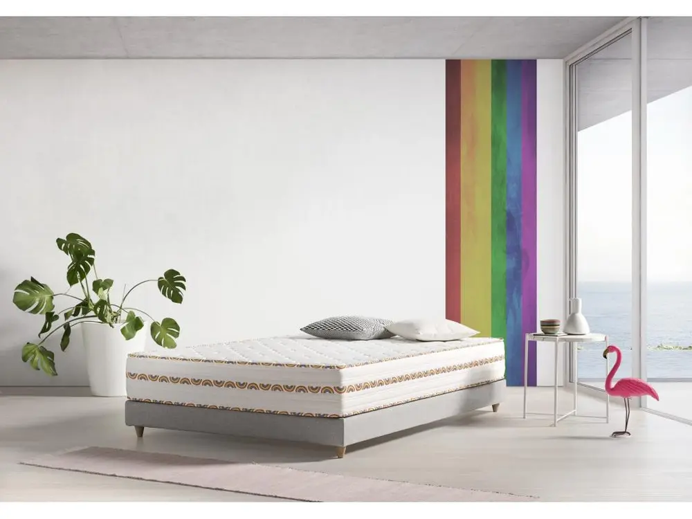 Matelas viscoélastique Prestige World Pride 135x190cm Hauteur 29cm +/-2.