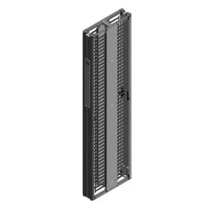 Motive Double-Sided Noir jais Vertical Cable Manager 84"H x 12"W x 23.6"D CPI 32623-703