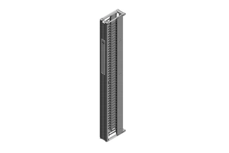 Motive Single-Sided Noir jais Vertical Cable Manager 84"H x 6"W x 15.5"D CPI 32610-703