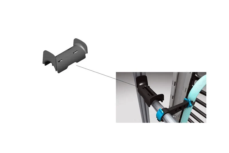 Motive Single-Sided Noir jais Vertical Cable Manager 84"H x 6"W x 15.5"D CPI 32610-703