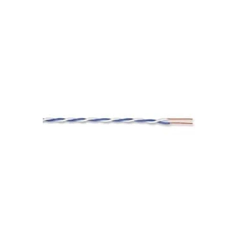 1 Pair 24 AWG Cat 5 0.08" Dia Cross-Connect Wire Violet/Blue Color 02-032-23 1000 ft