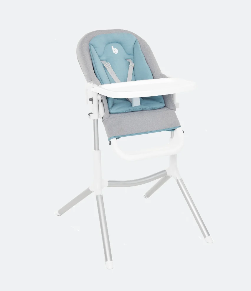 Pied arrière gauche D (x 1) avec roulette pour Chaise Haute Slick