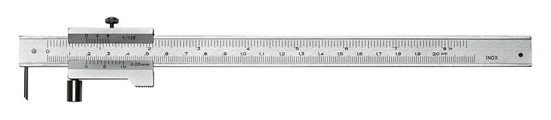 pied à coulisse avec rouleau 1468 plage de mesure 200 mm 146800000 prendre à bas prix