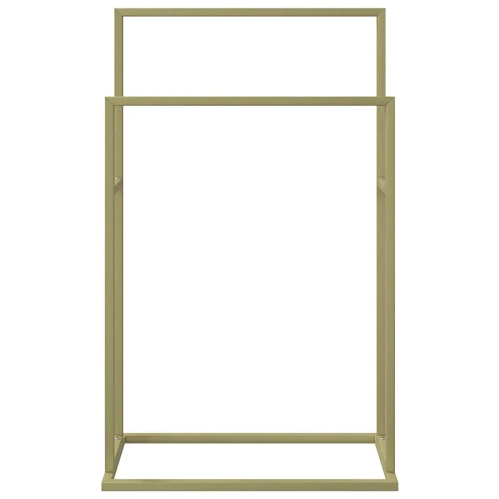 Porte-serviettes sur pied 48 x 24 x 78,5 cm fer doré 02_0005504