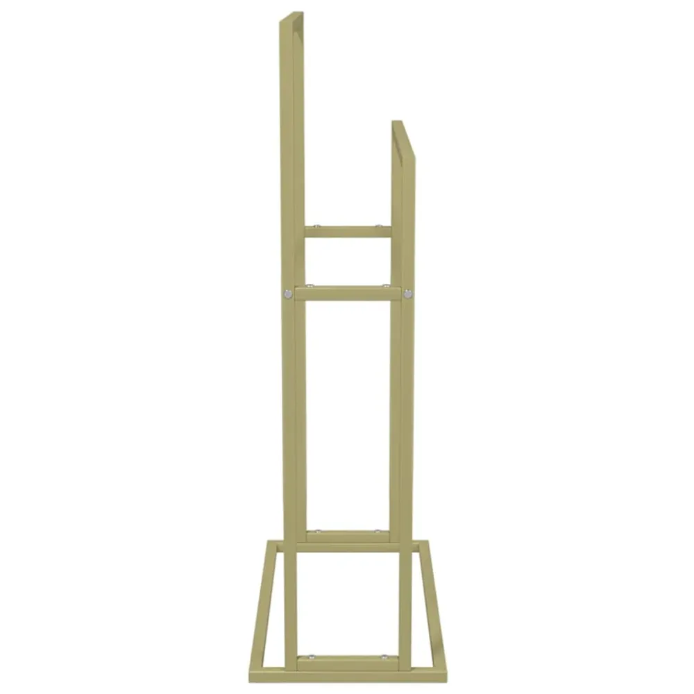Porte-serviettes sur pied 48 x 24 x 78,5 cm fer doré 02_0005504