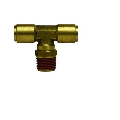 1/4" Push-to-Connect X 1/8" Male NPTF Swivel Push- X D.O.T. Male À rotation Branch Tee 720402S