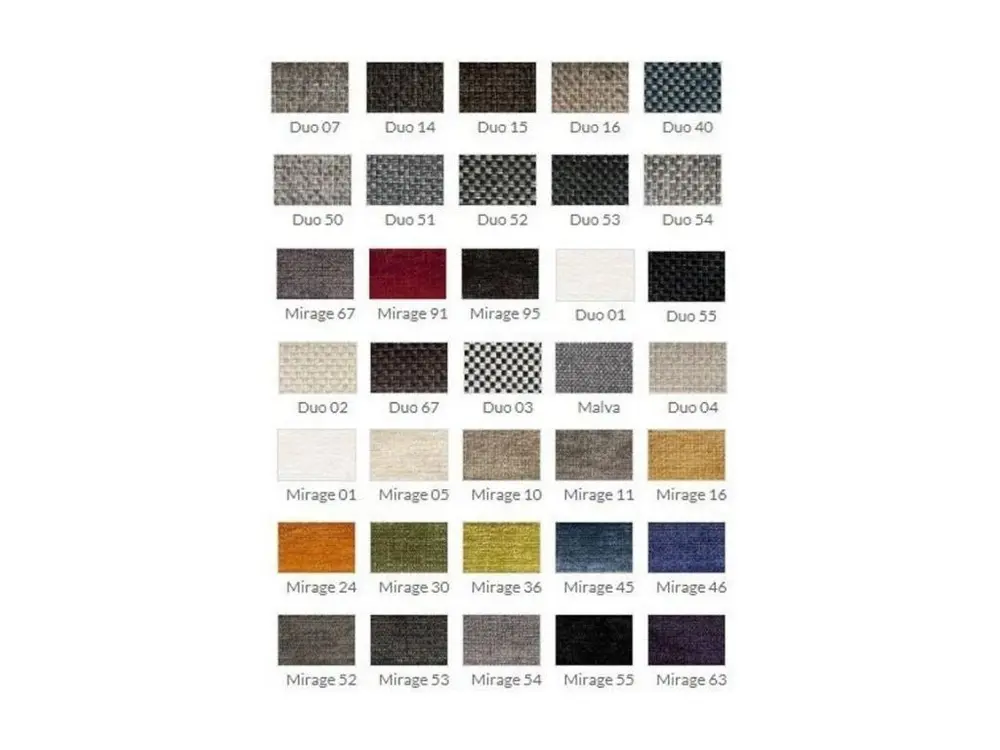 Repose-pieds pivotant tissu et pieds acier Nolany-Couleur DUO 54
