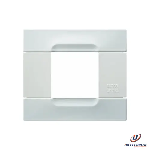 Urmet Placca 2 Moduli, Kàdra, Serie Bianca, Metallo, Bianco Vega 10902.B.50