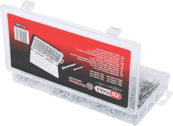 Gamme KS Tools de goupilles fendues 1 6x25 4mm-40x635mm 555 pièces 970.0080 acquérir à bas prix