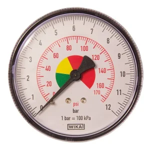 Jauge pression Manomètre ELMAG 0-12 bar Ø 63 mm fond AG 1/4' pour gonfleur de pneu 42229 choisir à bas prix