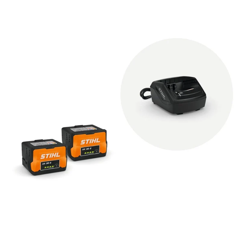 Maintenance automatique STIHL Kit de démarrage Plus - 2x batterie AK 30 S et 1x chargeur habituel AL 101