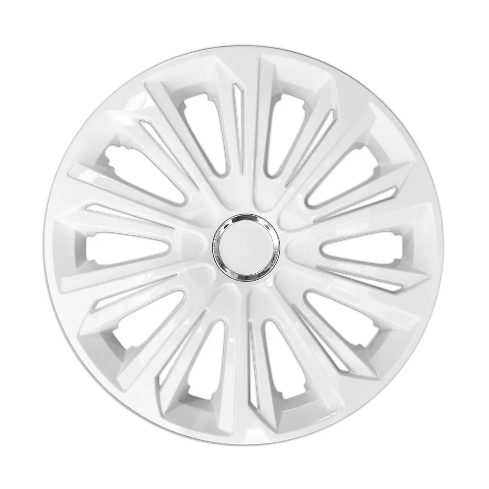 Haute Résistance Enjoliveurs 16" NRM VIGOUREUX WHITE PAINTED 4 pieces - Blanc