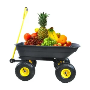 Certifié ECE Remorque de jardin polyvalente avec cadre en acier et pneus de 10 pouces