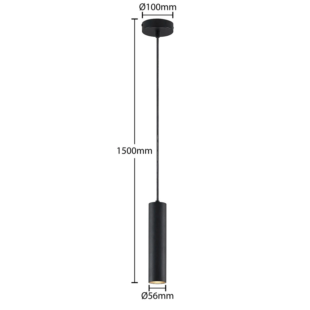 Strobe barre d'avertissement Prios Neliyah suspension, ronde, noire, 1 lampes