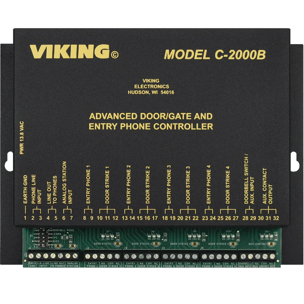 C-2000B Viking Four Door Entry Phone Controller