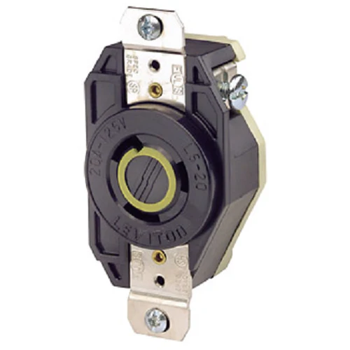 Leviton 20 Amp NEMA L5-20R Flush Mount Locking Receptacle 2310