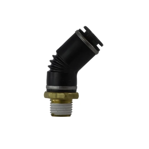 5/8" Push-to-Connect X 3/8" Male NPT Push X Mip 45 Dot Elbow Composite Laiton Fittings 541006SC (Certifié E-Mark)