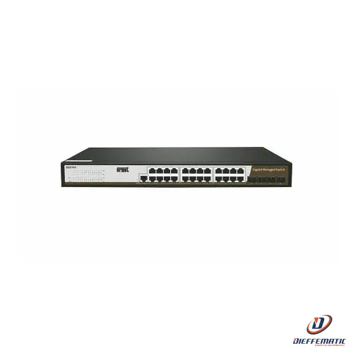 Urmet Switch Managed 24 Porte 10/100/1000 + 4 Sfp Serie Backbone 3000/454 Nuovo