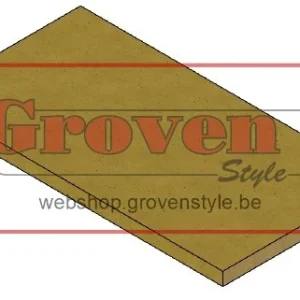 Barbas ESCAMOLUX 80/65 SLIDE BELL 2 80 65 Remplaat vermiculiet recht - plaque de frein vermiculite rectangulaire