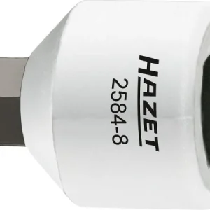 Hazet Douille de tournevis pour étrier de frein carré creux 10 mm (3/8") profil à douille hexagonale 8 mm 2584-8...