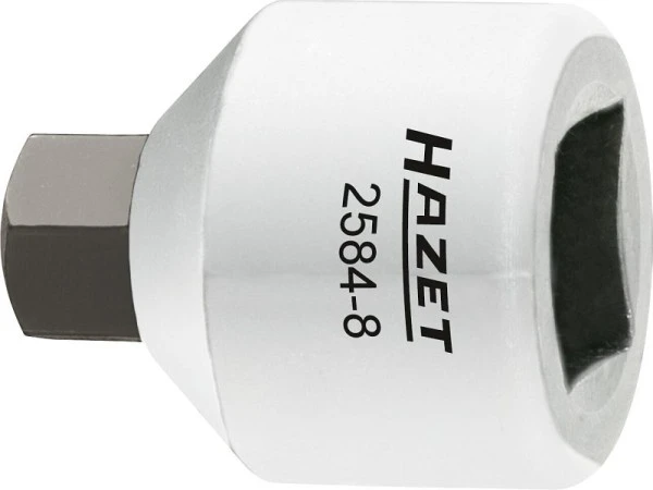 Hazet Douille de tournevis pour étrier de frein carré creux 10 mm (3/8") profil à douille hexagonale 8 mm 2584-8...