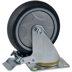 Roue en acier SW avec frein pour chariot d'atelier 07050L 07050L-4 prendre à bas prix