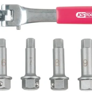 KS Tools Jeu de clés à douilles spéciales pour étrier de frein 1/2" 5 pièces 918.3500 obtenir à bas prix