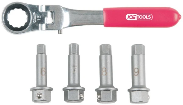 KS Tools Jeu de clés à douilles spéciales pour étrier de frein 1/2" 5 pièces 918.3500 obtenir à bas prix