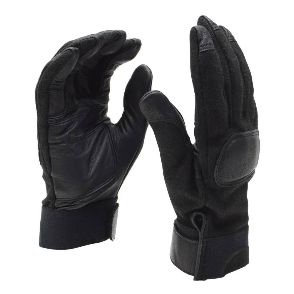 Haute Protection Gants de combat tactiques d'origine de l'armée néerlandaise, paumes en cuir, protection des articulations...
