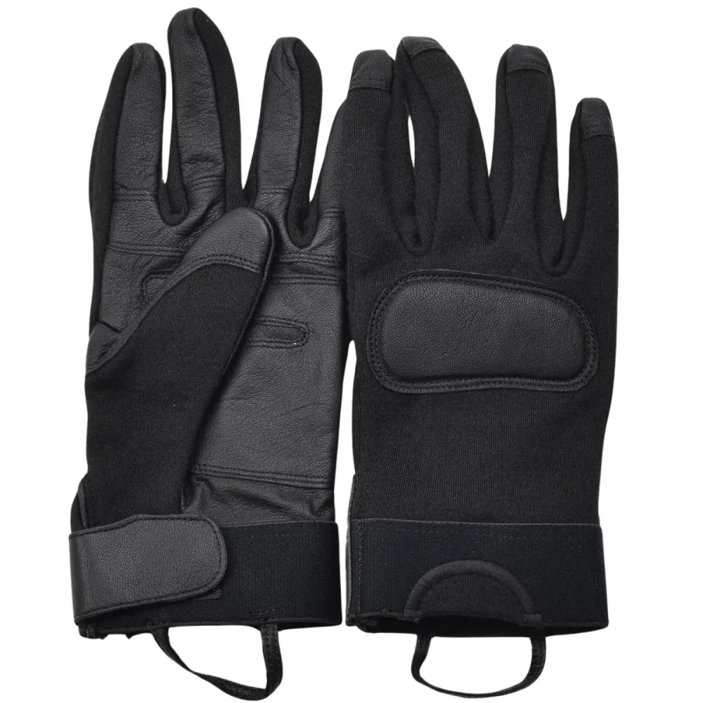 Haute Protection Gants de combat tactiques d'origine de l'armée néerlandaise, paumes en cuir, protection des articulations...