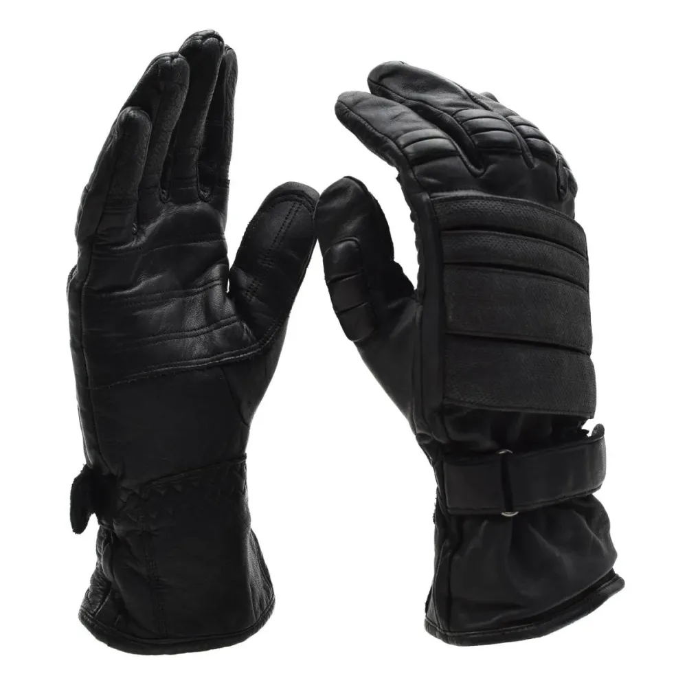Protection pare-brise Gants de combat tactiques militaires néerlandais d'origine, protection des articulations en cuir noir