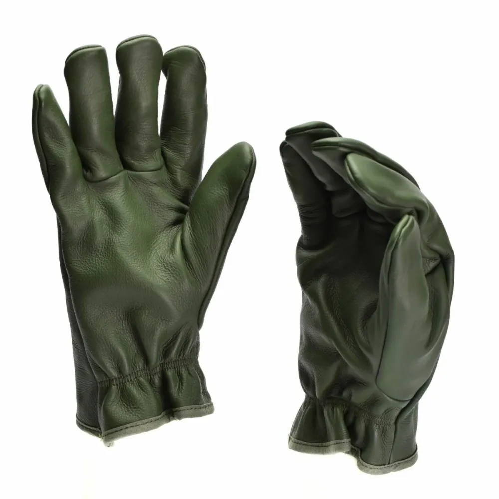 Protection Quad Gants de combat militaires français originaux en cuir olive