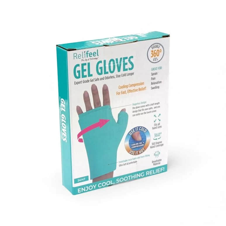 Protection Quad Relifeel Gel Gloves Blue