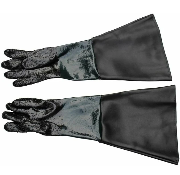 Varan Motors - NESBGS-02 Gants de protection pour opération de sablage / sableuse - Noir pour Motoneige