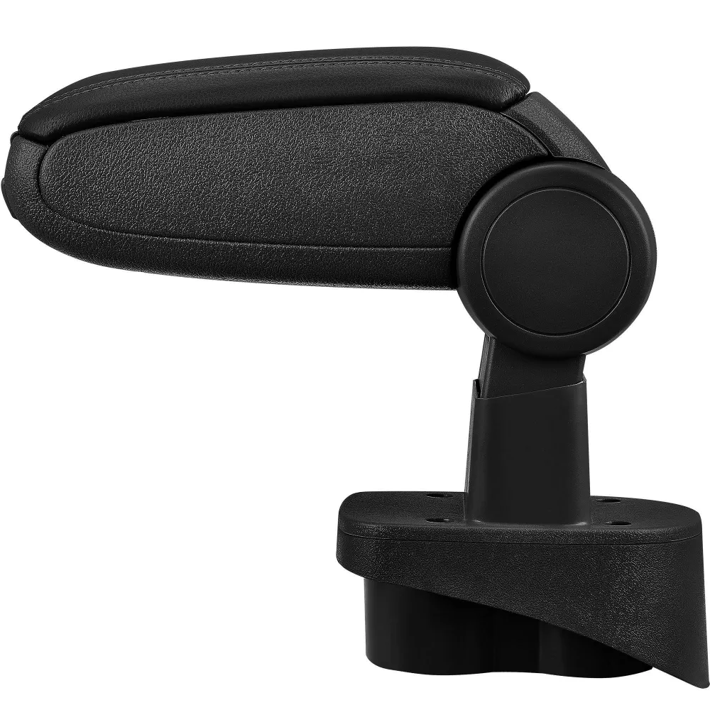 Accoudoir central pour Mercedes classe W168 avec compartiment rembourré cuir-synthétique noir avec des coutures noirs 03_0...