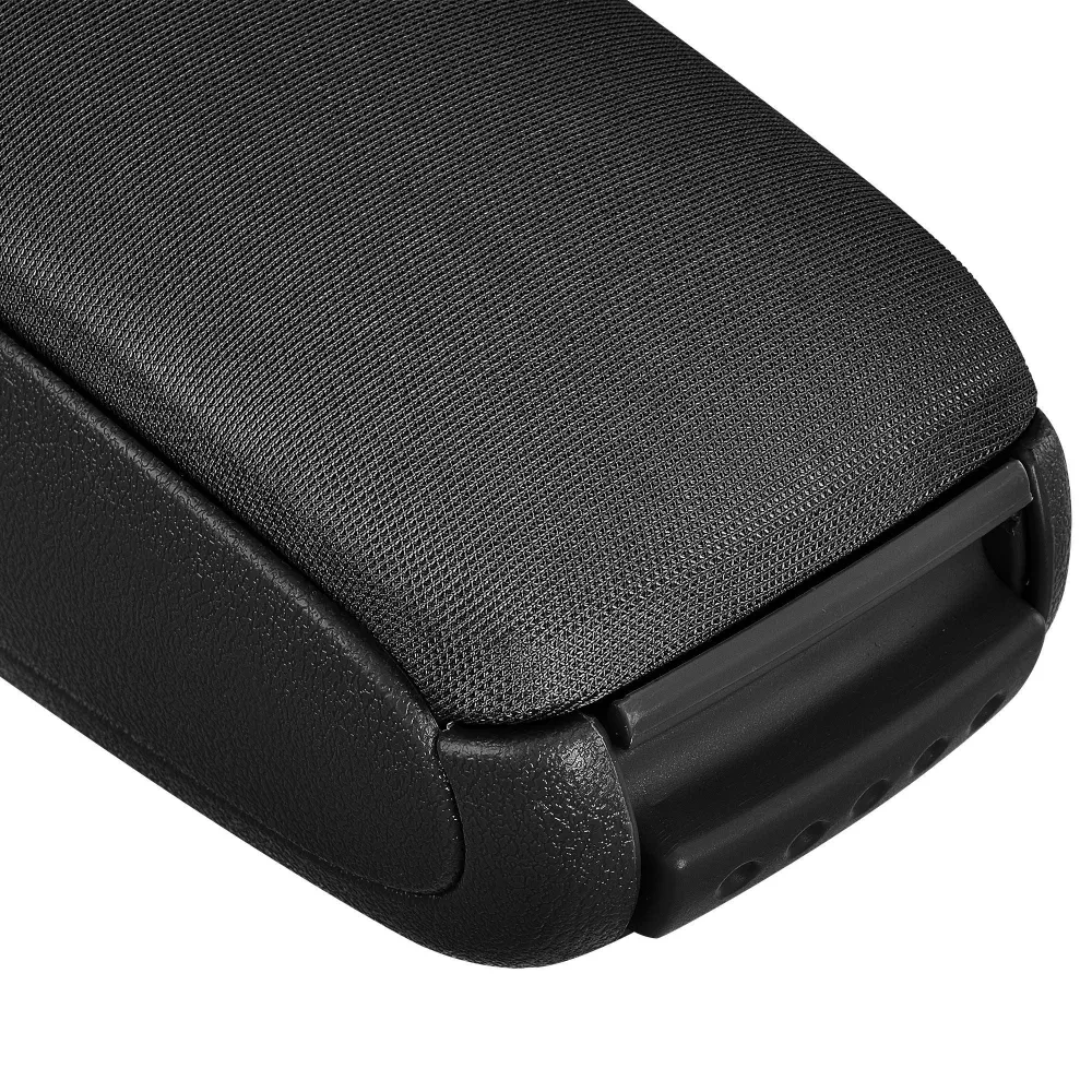 Accoudoir central pour Touran avec compartiment rembourré textile noir 03_0000342