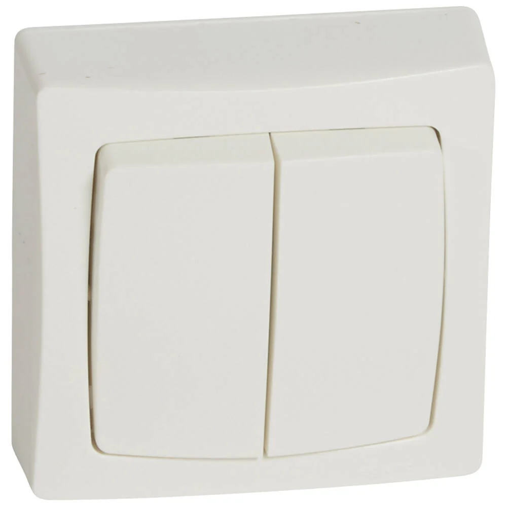 Legrand 086020 Oteo Jumeau Interrupteur Va-et-Vient Monobloc