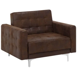 Armchair ABERDEEN Faux En cuir Brown
