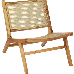 Bois massif Chair Rattan Braid Light Wood MIDDLETOWN