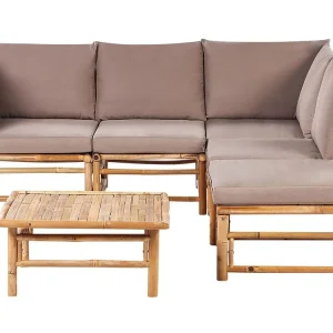 Certifié CE Zitgroep CERRETO Bamboehout Taupe