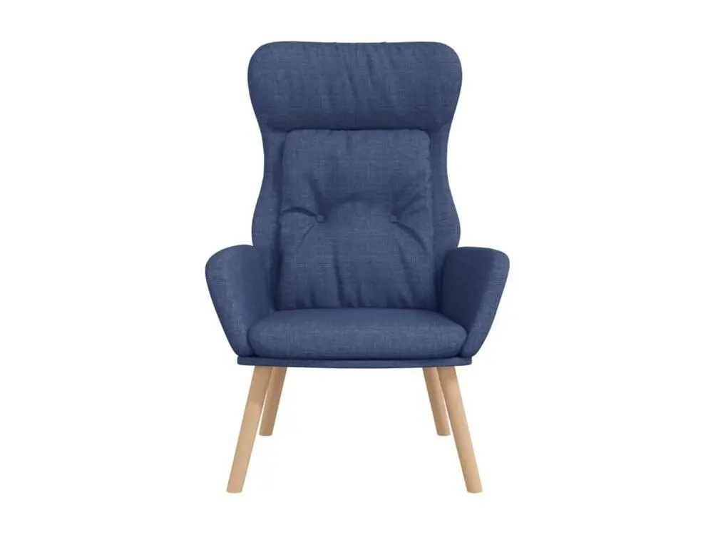 Chaise de relaxation Bleu Tissu avec Garantie