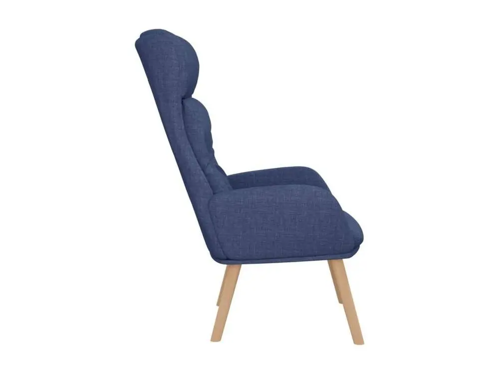 Chaise de relaxation Bleu Tissu avec Garantie