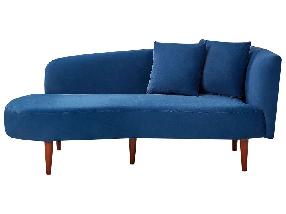 Couvre-selle imperméable Right Hand Velours Chaise Lounge Blue CHAUMONT