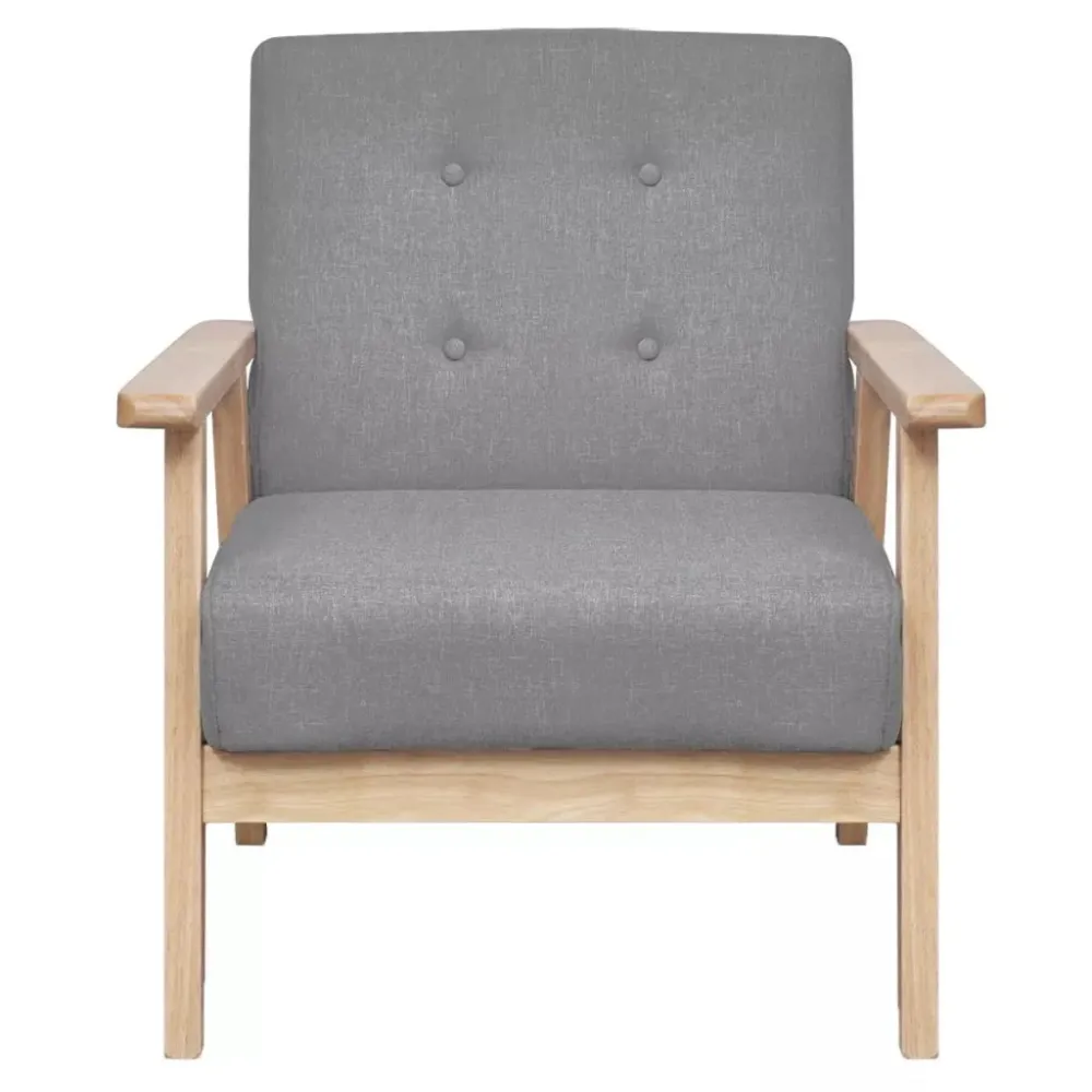 Fauteuil chaise siège lounge design club sofa salon tissu gris manifeste 1102080/3