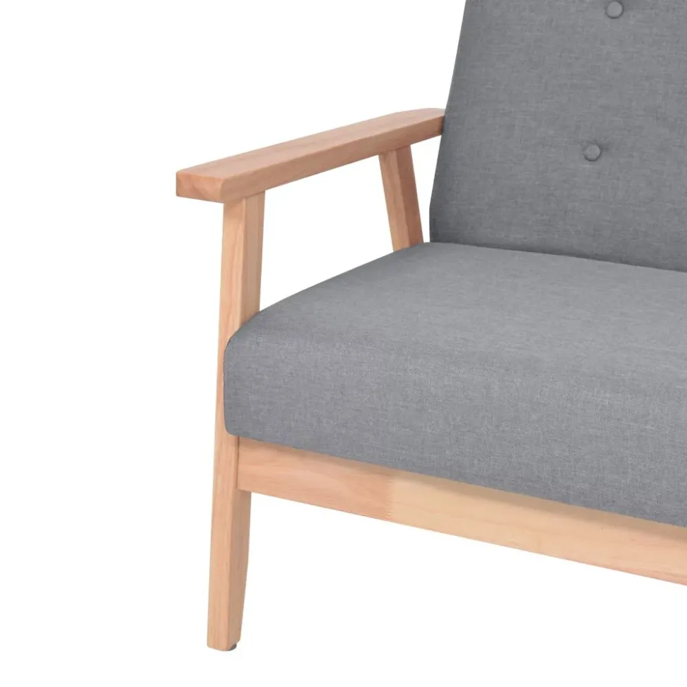 Fauteuil chaise siège lounge design club sofa salon tissu gris manifeste 1102080/3