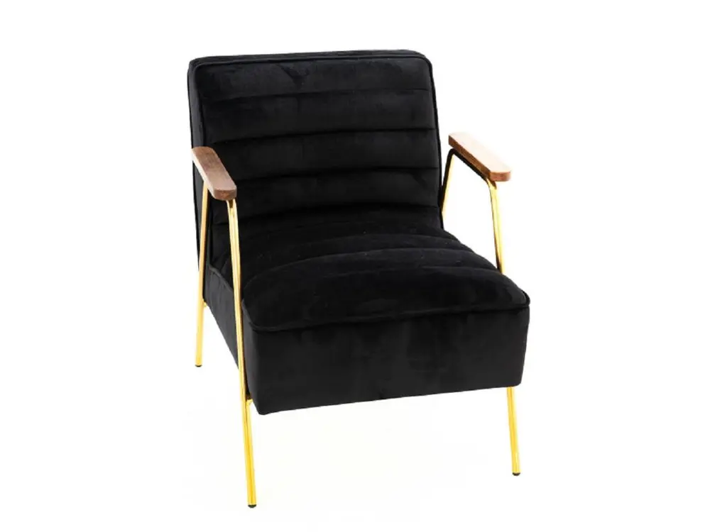 Fauteuil Hutch velours noir par SW-MOTECH
