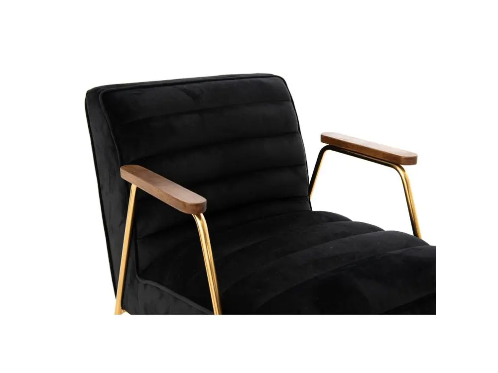Fauteuil Hutch velours noir par SW-MOTECH