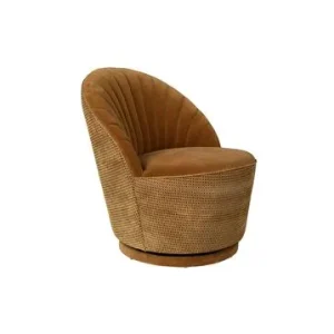Fauteuil lounge Madisson couleur whisky DutchBone - 78cm