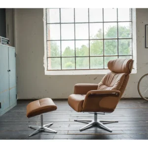 Fauteuil - marron cuir - TOSAR - Compatible Universelle