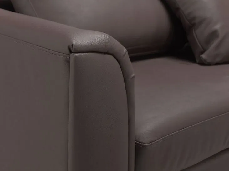 Left Hand Cuir souple Corner Sofa Brown OSLO par SW-MOTECH